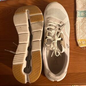 On cloud white sneakers